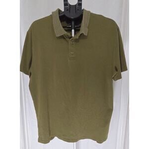 Boca Classics Polo Shirt Mens Large Pima Cotton Brown Short Sleeve Casual